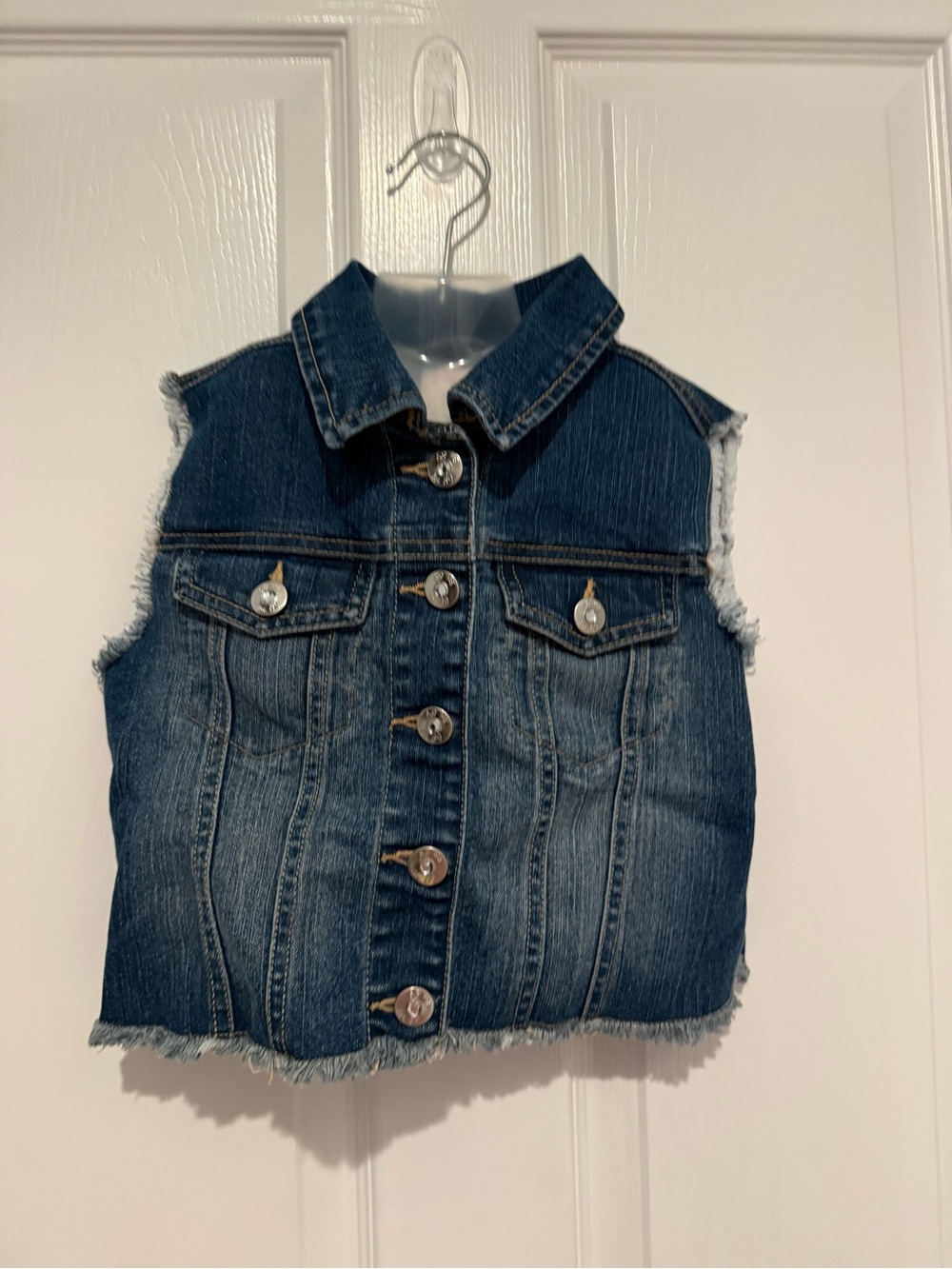 1989 Children’s Place Dark Blue Denim Sleeveless Vest